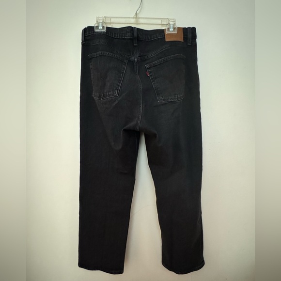 Levi’s Black Ribcage Straight Ankle Jeans | size 32 | button up fly - Picture 4 of 4